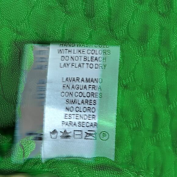 Fashion Nova Sarah Textured Midi Dress Green Size Large NWT - Picture 11 of 11